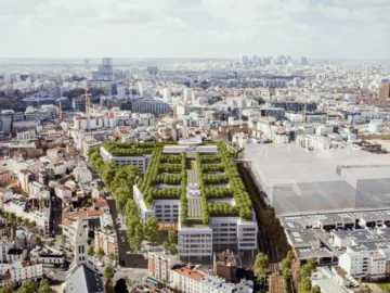 Vue d'architecte d'un Hôpital parisien