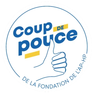 Logo coup de pouce fondation AP-HP