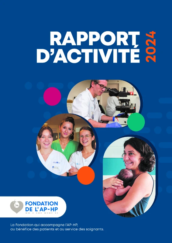 couverture rapport annuel Fondation AP-HP
